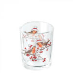Ambiente Christmas robins white üveg mécsestartó 5, 5x6cm (37318865)