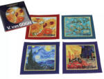 Hanipol Carmani Szövött jellegű poháralátét 4 db-os szett, 10, 5x10, 5cm, polyester, Van Gogh: vegyes