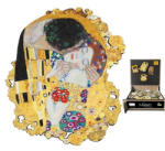 Fridolin Hűtőmágnes (MDF lap) 5x6cm, Klimt: The Kiss