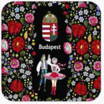 Czworka Parafa poháralátét, 1 db-os, Folk (p0hala1-FO15)