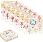 Easy Life Nuova R2S Parafa poháralátét 6db-os 10, 5x10, 5cm, Air Balloons