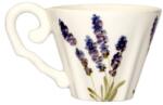 Vanilia Violin levendulás kávéscsésze, kerámia, kézzel festett (V-K-52-05)