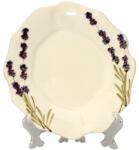 Vanilia Violin levendulás kávéscsésze alj, kerámia, kézzel festett (V-K-52-06)