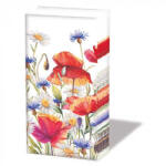 Ambiente Poppies and cornflowers papírzsebkendő 10db-os (12218640)