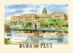 Czworka Képeslap B6, Budapest (keplapB6-BU10)