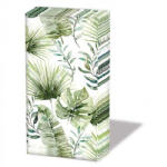 Ambiente Jungle Leaves white papírzsebkendő 10db-os (12218215)