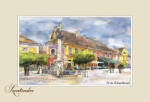 Czworka Reprodukció 10x15cm, Szentendre Fő tér, Kalmárkereszt (rp10x15-SZE04)