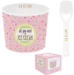 Easy Life Nuova R2S Porcelán fagyistálka 8, 5cm, kanállal, dobozban, Onfleek 01