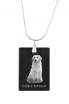Art-Dog Golden Retriever ezüst nyaklánc kristály medállal, kutyával (5055882453722)