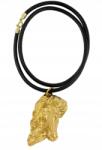 Art-Dog Frizbi ló aranyozott nyaklánc lóval, szíjas medál (5906111286409)