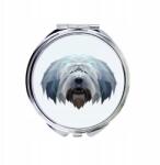  Lengyel alföldi juhászkutya kompakt zsebtükör kutyával geometrikus (5056739226087)