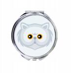  Perzsa macska kompakt zsebtükör macskával, aranyos grafikával (5056739255049)