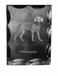 Art-Dog weimari vizsla kutya kép díszes kristályban, ajándéktárgy, lakásdekoráció (5055882447936)