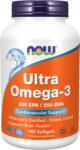 NOW Ultra omega-3, 250 DHA/500 EPA, 180 capsule moi