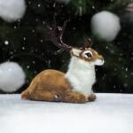  Fekvő szarvas barna prémium 10, 5cm