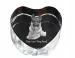Art-Dog Német juhászkutya kristály szív, dísz, kutya fényképes ajándéktárgy (5055882444713)