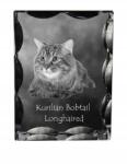Art-Dog Kuril macska bobtail hosszú szőrű fotó díszes kristályban, ajándéktárgy (5055882449916)
