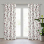 Takoy Draperie PATI din etamină decorată cu motiv floral și accente strălucitoare 140 x 250 cm