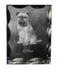 Art-Dog Brüsszeli griffendéles kutya kép díszes kristályban, ajándéktárgy, dekoráció (5055882447752)
