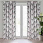 Takoy Draperie gata făcută LUCIA din catifea decorată cu un model floral frumos 140 x 270 cm-HF-434092