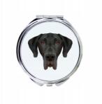  Német kutya kompakt zsebtükör geometrikus kutyával (5056739225509)
