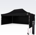 BRIMO Bemutató sátor 4x6m - plusz 3 oldalfal - Fekete