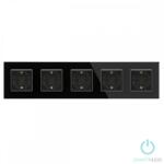 Smarthugo Ötös Sorolt Fekete Üvegkeretes Konnektor (sh5555552)