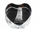 Art-Dog Golden Retriever kristály szív, dísz, kutya fénykép ajándéktárgy (5055882444720)