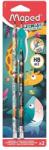 Maped grafitceruza radírral, ceruzafogóval 2 db-os - Jungle Fever (IMA851819)