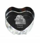 Art-Dog Rhodesian Ridgeback kristály szív, dísz, kutya fénykép ajándéktárgy (5055882445321)