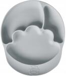 Nana's Manners Szürke szilikon tányér tapadókoronggal (5060531880514)