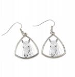 Art-Dog Camargue ló háromszög alakú, lógós fülbevaló fényképpel, személyre szabható (5055882477315)