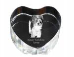 Art-Dog Biewer Yorkshire terrier kristály szív, kutya fényképes ajándéktárgy dísz (5055882445994)