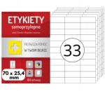 Dalpo 70x25, 4 mm öntapadós címkék fehér A4 100 laphoz 3300 címke Dalpo (eya-1a-a03ml)