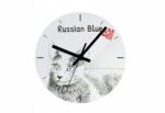  Orosz macska kék macska falióra lógó és álló, személyre szabható (5060381104693)