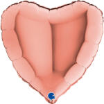 Balloons4party Balon folie inima rose gold 45cm