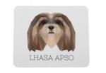Art-Dog Lhasa Apso geometrikus kutya egérpad (5056739222546)