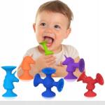  Unikornis tapadókorongos játékok, szilikon rágóka, 11 db-os készlet (11PCS)