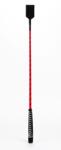 Devil Sticks Cravasa Devil Sticks Slapper Crop din Piele Naturala, Rosu/Negru, 71 cm