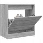 vidaXL Cipősszekrény, szürke sonoma tölgy, 60x34x63, 5 cm (839943)