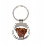 Art-Dog Bordeaux-i kutya kulcstartó, grafikai kulcstartó, medál (5056739219447)