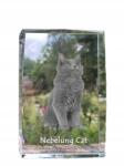 Art-Dog Nebelung macska kristályos fotó, ajándéktárgy, trófea, köszönetajándék (5055882467804)