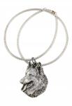 Art-Dog Belga juhászkutya nyaklánc kutyával, ezüst kígyó lánc medál (5906111282333)