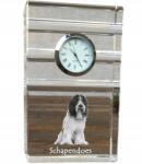 Art-Dog Holland juhászkutya kristály asztali karóra kutyával, saját fotóval (5060381108301)