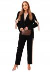 Kesi Női viszkóz szett flip-flop blézer és nadrág fekete (5907302510204)