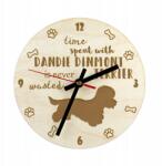  Dandie Dinmont terrier gravírozott kutyaóra, átmérő 20 cm, kutya neve (5906111289950)