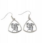 Art-Dog Dán-svéd vidéki kutya háromszög alakú, lógós kutya fülbevaló, fotó (5055882475830)