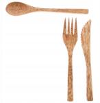 MPLCo Fa Evőeszköz Kókusz Villa Kés Kanál Szett (MPL070605)