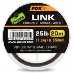 FOX Edges Link Trans Khaki Mono 0.53mm/25lb (20m) (CAC790)