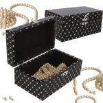 Livello Ékszertartó doboz Livello elegáns fekete 20cm x 12cm x 9cm (5905794700240)